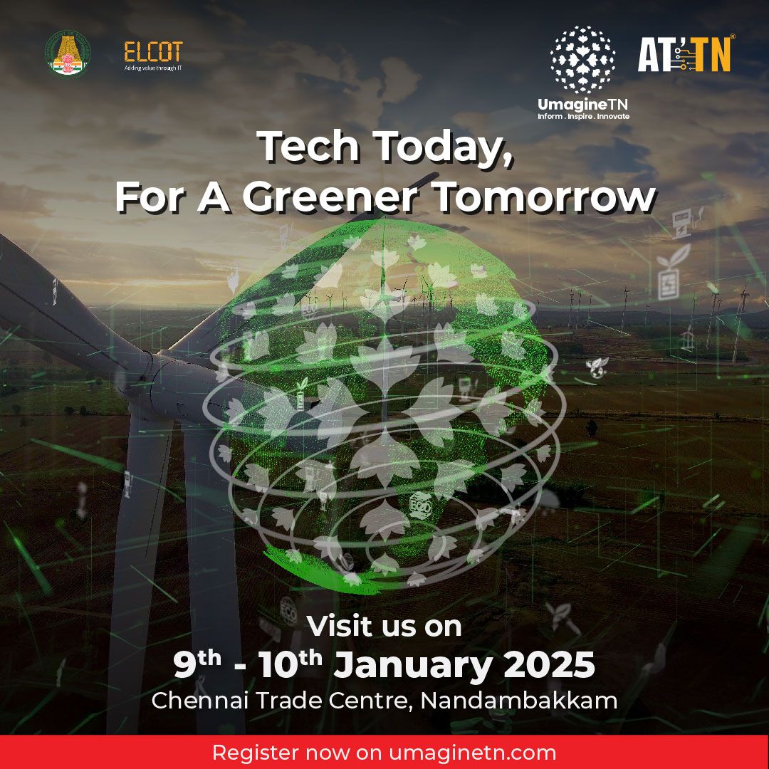 umaginechennai's tweet photo. Technology isnβt just changing the worldβitβs healing it. Be the change. Lead the future.
Jan 9th - 10th, 2025.
Register Now at https://t.co/3oKkjlVd0D
#FutureofTechConference #Umagine #UmagineTN #TechInnovationSummit #TechSummit #ChennaiTechconference https://t.co/8jDUkiVmko