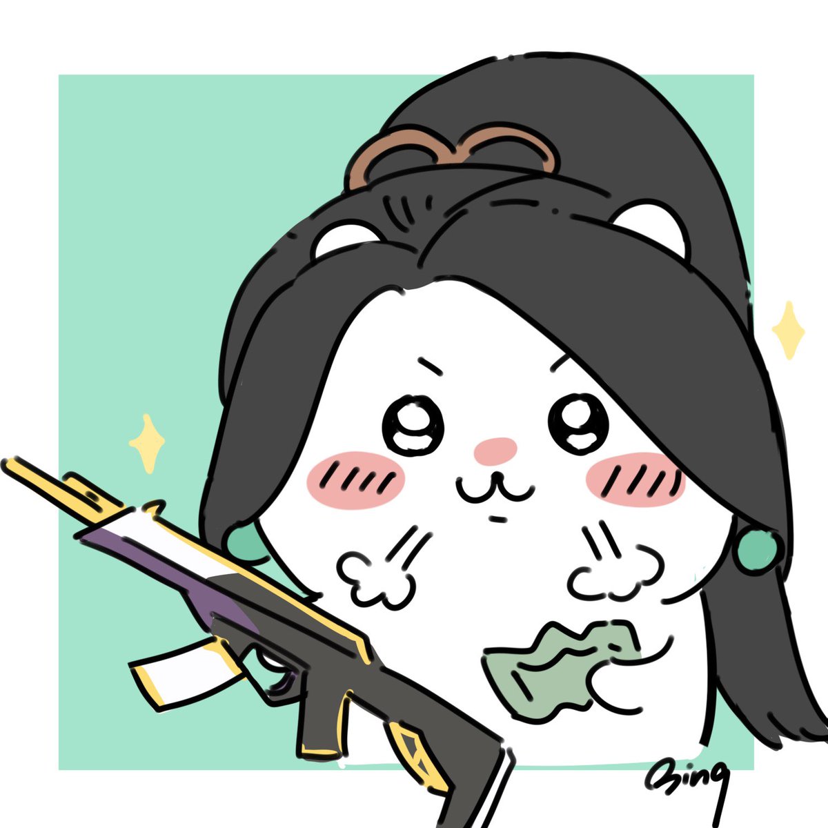 Bing_626's tweet photo. #VALORANTfanart 
#VALORANT 
#Sage 
#chiikawa https://t.co/CFY55I0sot