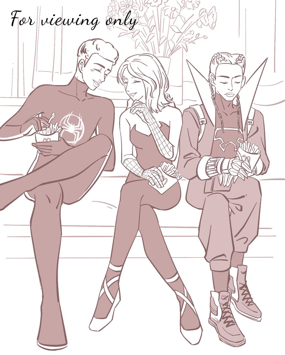 weiwu0726's tweet photo. #GhostFlower #milesmorales #GwenStacy #ATSV 

放松一下🍟 https://t.co/NLks8Gu2X7