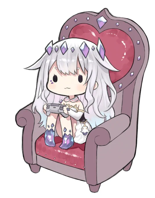ただでさえ小さいのに、さらに小さくちぢこまって椅子に座るのが好きというビブー。かわいすぎやろ。#bijouwled 