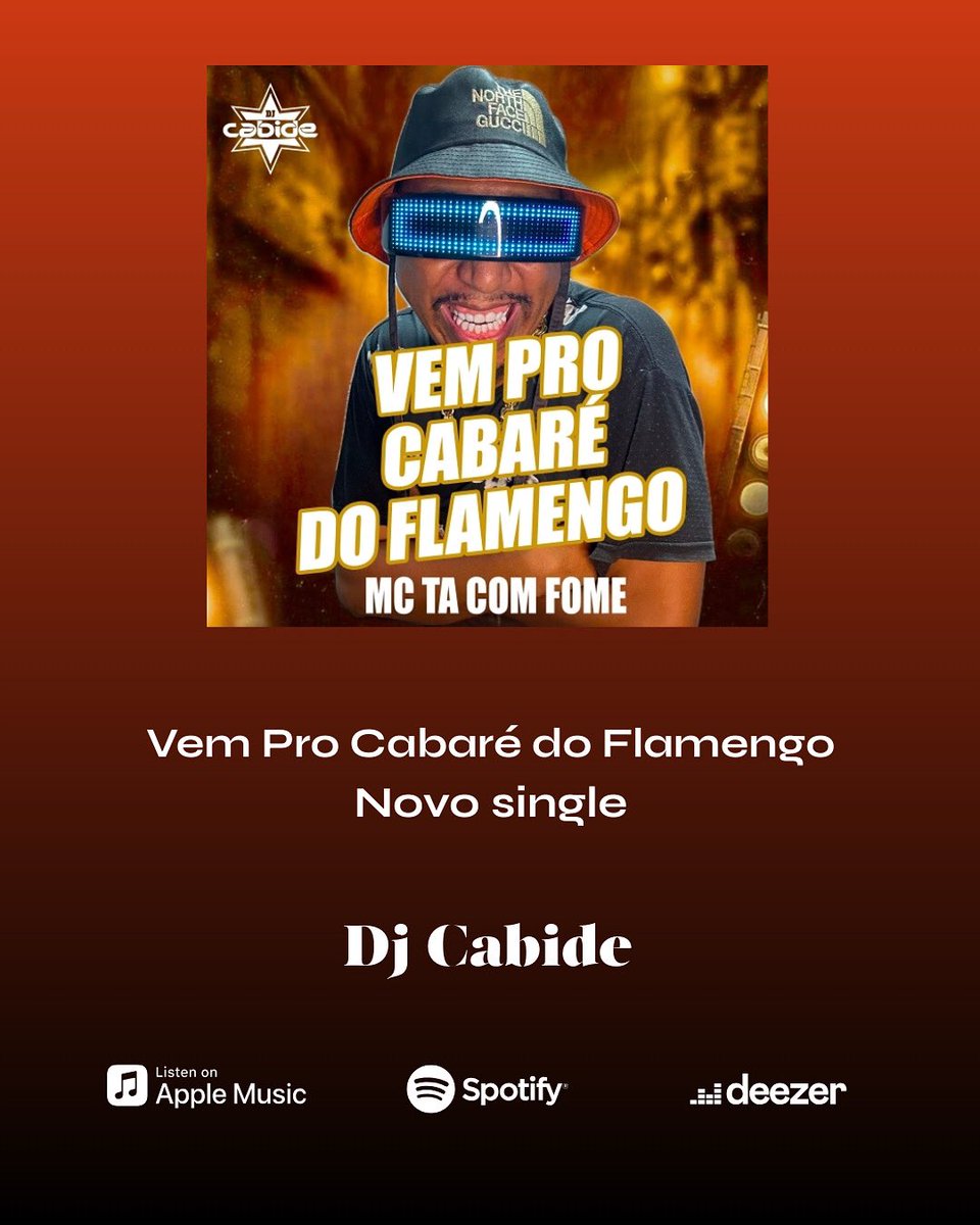 🎶 Destaque sua música com a ABACUOS!

🎤 Artista: DJ Cabide
🎵 Música: Vem Pro Cabaré do Flamengo
🔗 Ouça agora: bfan.link/vem-pro-cabare…

🌐 Saiba mais: abacuos.com