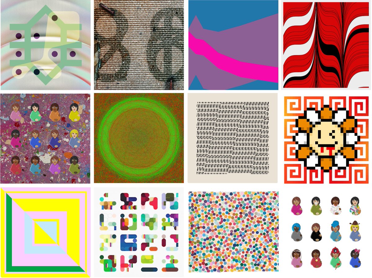 GM! 2024 was a fantastic year to collect digital art. Added some amazing pieces to my collection. Here are some of my favorites from <a href="/kevinabosch/">Kevin Abosch</a> <a href="/hirst_official/">Damien Hirst</a> <a href="/hansdehlinger/">Hans Dehlinger</a> <a href="/NickKuder/">Nick Kuder</a> <a href="/newrafael/">Rafaël Rozendaal 🪑</a> <a href="/mattdesl/">Matt DesLauriers</a> and <a href="/takashipom/">takashi murakami</a> 💎🍀🔥