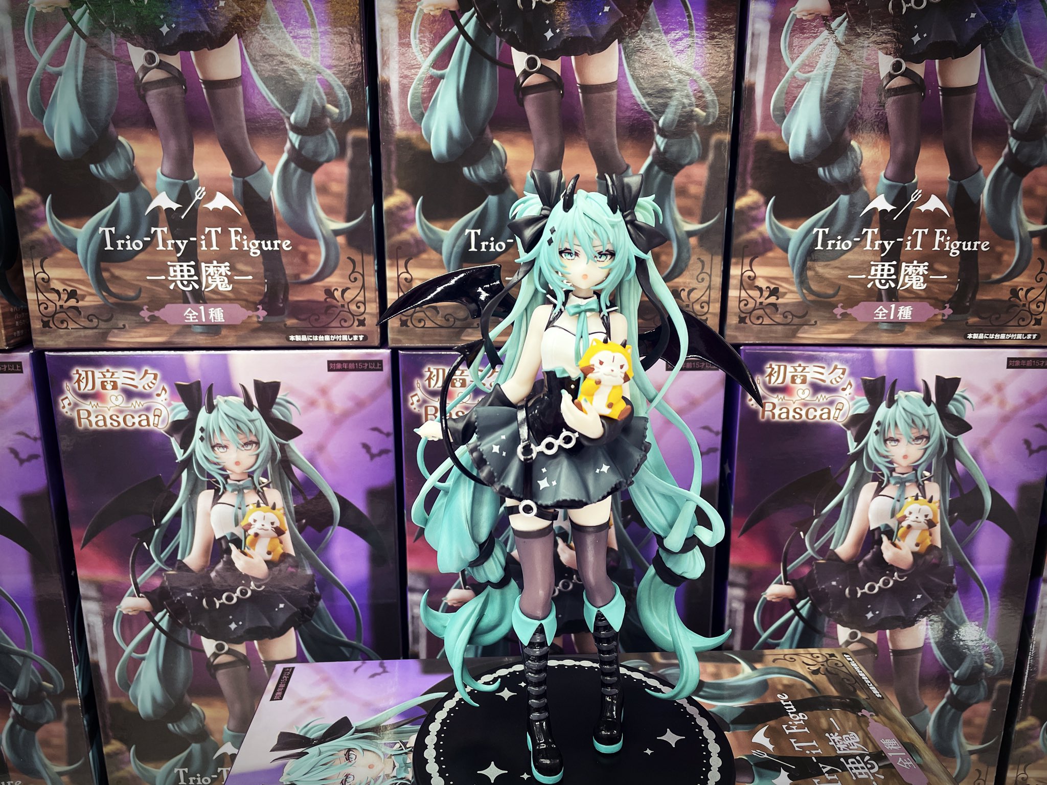 08H866☆初音ミク×ラスカル TrioTryiT Figure悪魔☆プライズ☆未