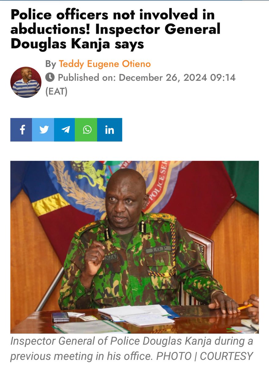 Now that the <a href="/IG_NPS/">Inspector General of Police- Kenya.</a> &amp; <a href="/DCI_Kenya/">DCI KENYA</a> have said that they aren't responsible of abductions and they can't protect Kenyans from abductors. 

Kenyans should treat abductors as THUGS &amp; ARMED ROBBERS. 

Beat them up, burn their vehicles and stop these abductions juu wamesema si Police.