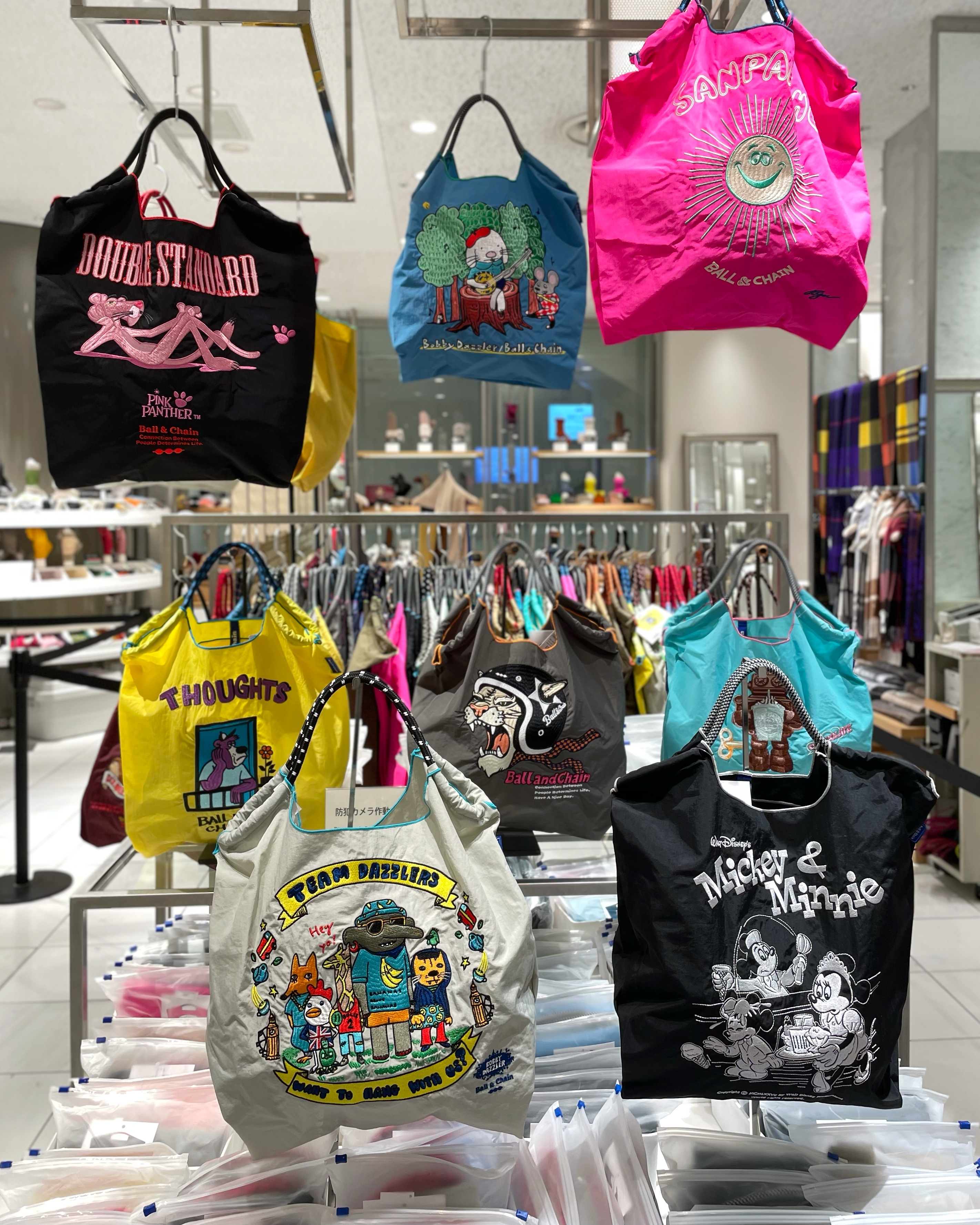 パペットスンスン ボールアンドチェーンコラボ エコバッグ 新宿伊勢丹