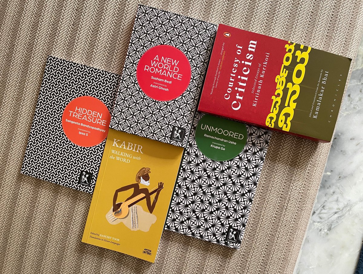Arunava Sinha (@arunava) on Twitter photo This year we have made 5 books at the Ashoka Centre for Translation. And thatās just the beginning. 2025 will see at least 15 more works in translation from the Centre. Happy New Year! <a href="/TranslationAtAU/">Ashoka Centre for Translation</a> <a href="/KothariRita/">Rita Kothari</a> <a href="/katyaynineeta/">Neeta Gupta</a> <a href="/ZubaanBooks/">Zubaan Books</a> <a href="/PenguinIndia/">Penguin India</a> <a href="/kehatkabir_/">Sanchit Toor</a> This year we have made 5 books at the Ashoka Centre for Translation. And thatās just the beginning. 2025 will see at least 15 more works in translation from the Centre. Happy New Year! <a href="/TranslationAtAU/">Ashoka Centre for Translation</a> <a href="/KothariRita/">Rita Kothari</a> <a href="/katyaynineeta/">Neeta Gupta</a> <a href="/ZubaanBooks/">Zubaan Books</a> <a href="/PenguinIndia/">Penguin India</a> <a href="/kehatkabir_/">Sanchit Toor</a>