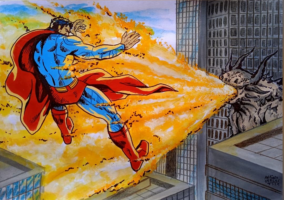 Stills from the next #Superman Movie in classic comic version by artist Antonio Carlos "AC Artes"
