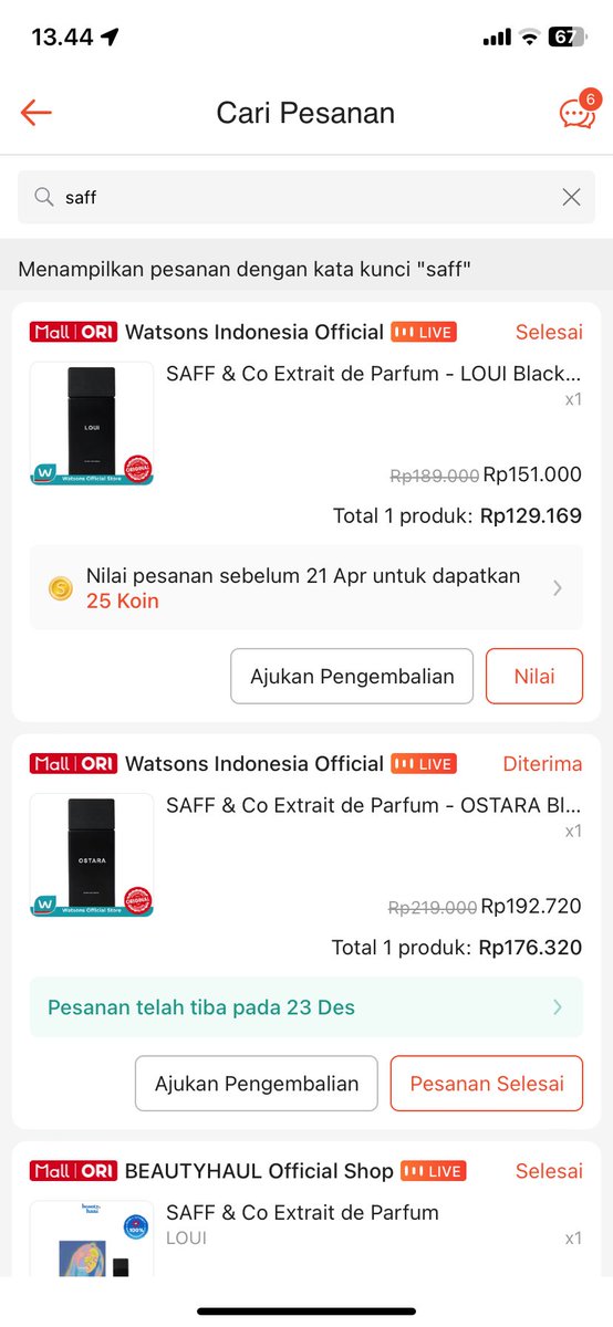 freakingawsomee's tweet photo. Best buy 2024 🥰⭐️⭐️⭐️⭐️⭐️

untuk extrait de parfum ini bener" nambol banget ampe baju kalo blm dicuci blm ilang wanginya 🥹❤️ untuk varian favorit gue jatuh kepada LOUI, liat udh brp kali co saff &amp; co sangking jatuh cintanyaaaaa

"https://t.co/CstovVZCTi" https://t.co/NrSCqedhtK