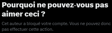 KrissFighta2's tweet photo. Je découvre avoir été bloqué par @Meeea, pour qui j'ai le plus grand respect et la plus grande admiration (je ne compte pas les heures passées à dévorer ses vidéos). Je n'en comprends pas la raison mais soit…

(1/Twitter) https://t.co/S4KjnDOt9Y