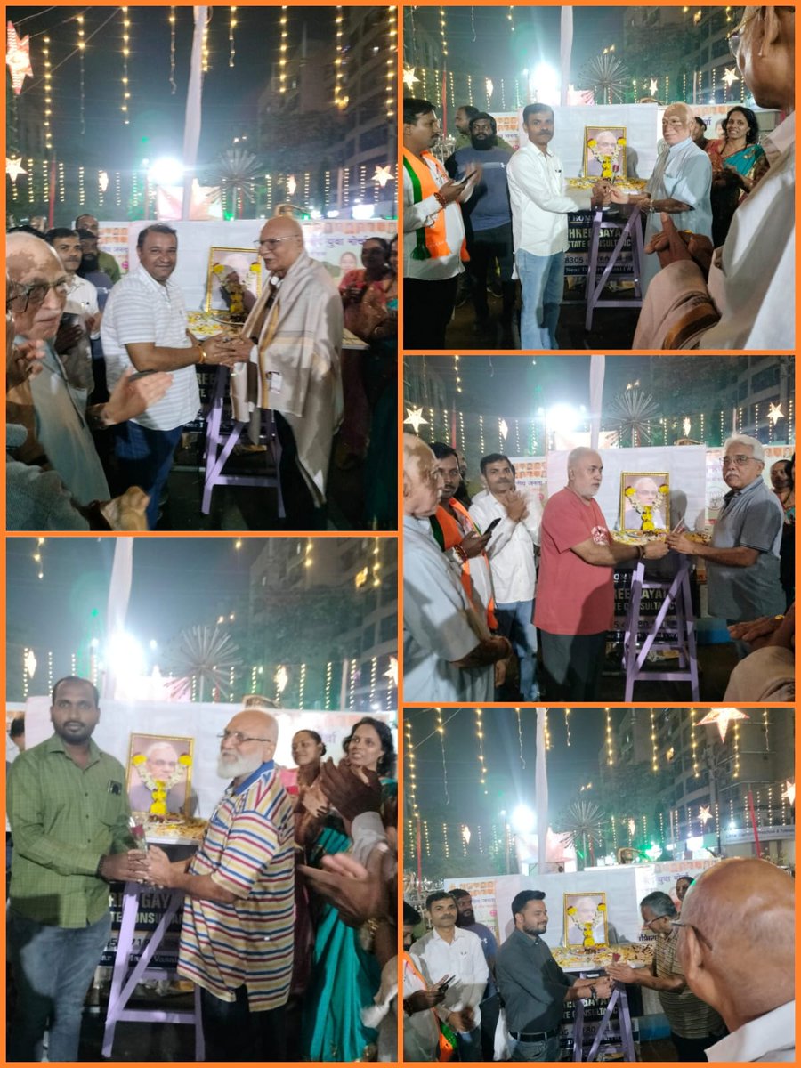 KalpeshPBJP's tweet photo. *सुशासन दिवस के अवसर पर आज भारतरत्न श्री अटल बिहारी वाजपेई जी की 100 जन्मशताब्दी वार्ड 95 अग्रवाल सर्किल में मनाई गई और साथ में वरिष्ठ भाजपा के कार्यकर्ताओं का भी सम्मान किया गया।

 *कल्पेश पांडे* 
अध्यक्ष 
भाजपा वसई युवा मोर्चा* https://t.co/pZSGNUH7fz