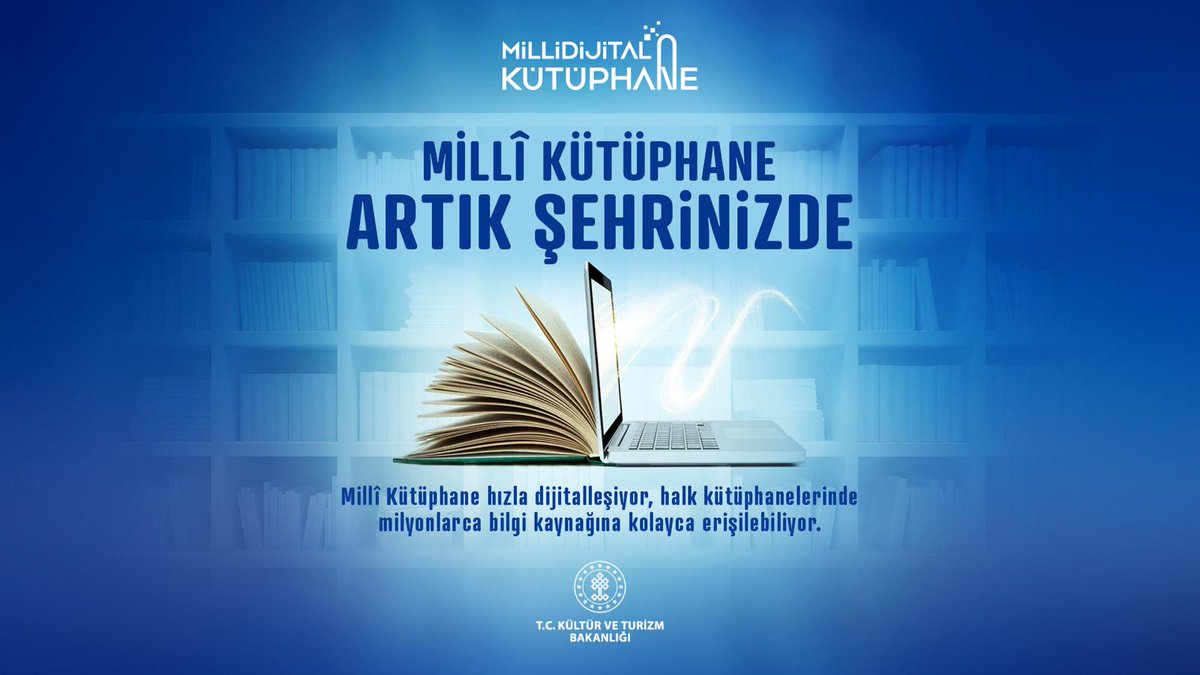 Ankara’dan Adıyaman’a... Millî Kütüphane Artık Herkesin Yanında! 🇹🇷

📌 Millî Dijital Kütüphane Projesi ile bilgiye erişim artık çok daha kolay.

📚 Yazılı, görsel ve işitsel materyallerle zenginleşen bu eşsiz koleksiyon, Türkiye’nin her köşesine bilgi taşıyor.

✅ 25 milyon poz