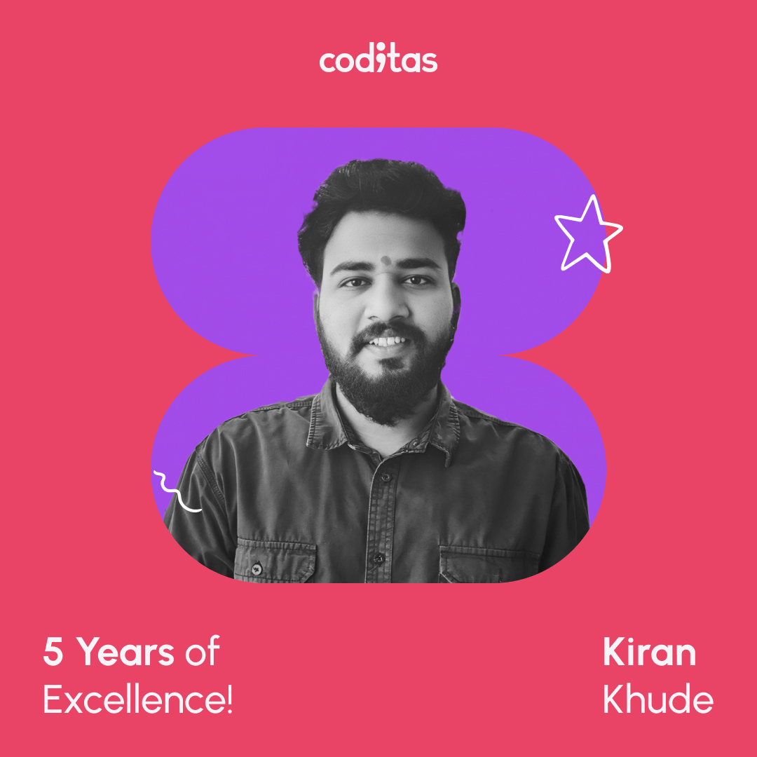 coditasHQ's tweet image. Here’s to five amazing years with Kiran Khude, our talented Software Engineer! 🚀

Thank you, Kiran, for your hard work, commitment, and all the value you bring to the team. 

Here’s to many more years of success together! 🎉

#WorkAnniversary #5YearsStrong #TeamCoditas #Coditas