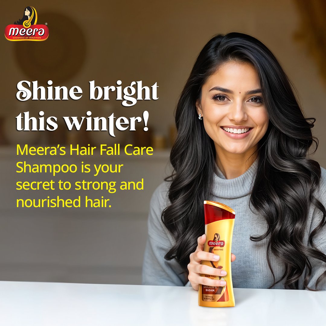 WorldOfMeera's tweet photo. Protect your hair from winter damage.
Meera Hair Fall Care Shampoo keeps your locks strong and nourished.
Shop now!
#WorldOfMeera #GoodnessOfTraditions #Haircare #Shampoo #StrongHair #HealthyHair #StrongAndHealthyShampoo #NourishHair https://t.co/flHJwQtwos