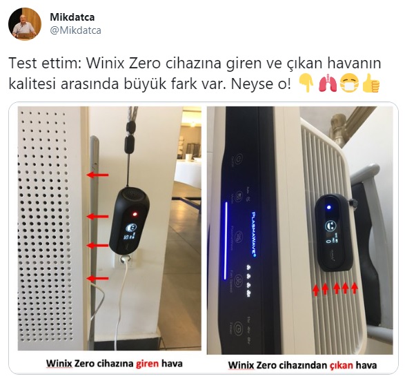 iyihavacom's tweet photo. Havadaki kirletici düzeyi, PM2.5 52 birim iken WINIX Zero hava temizleyici ile kirletici PM2.5 sıfırlanıyor! İTÜ Meteoroloji Mühendisliği Bölüm Başkanı Prof. Dr. Mikdat Kadioglu test etti, onayladı.
https://t.co/cVdVgBbM7Y
#havatemizleyici #havakalitesi #iaq #airquality #winix #airpurifier #iyihava #temizhava #havakirliliği