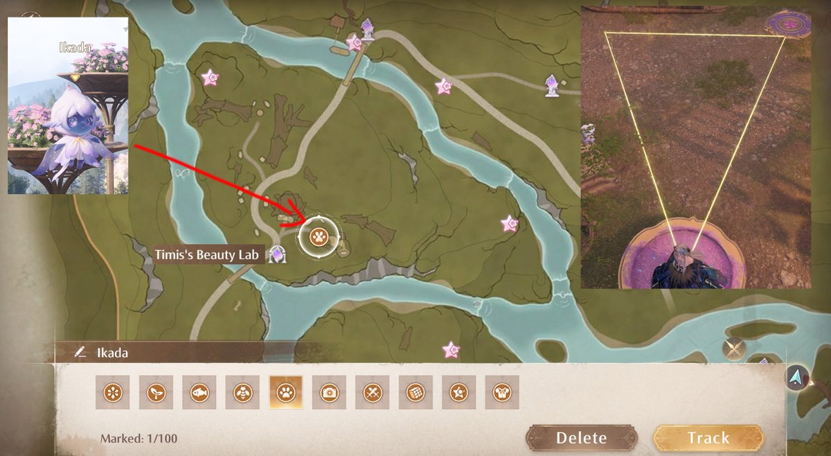 WhisperingNikki's tweet photo. Wishing Woods Hidden Quests: Doodle Palette

Interact with the Faewish Sprite while standing in the Doodle Palette to start hidden quests. Follow the yellow lines to draw patterns and claim your rewards!

Each quest rewards 40 Diamonds, for a total of 120 Diamonds.

*These quests won’t appear in the task list.
#InfinityNikki #无限暖暖 #無限暖暖 #인피니티니키 #インフィニティニキ