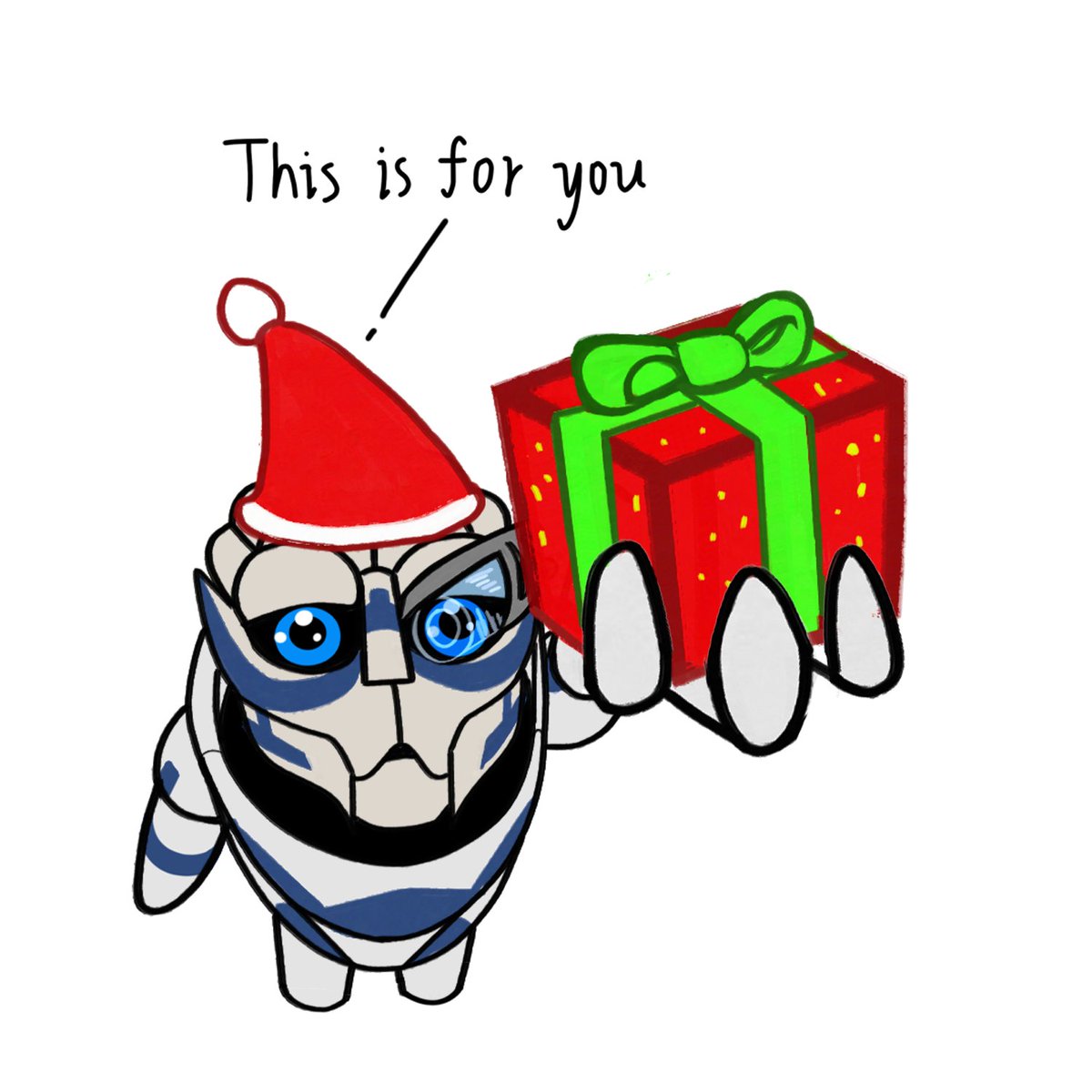 He said Marry Christmas
#MassEffect #turian #GarrusVakarian