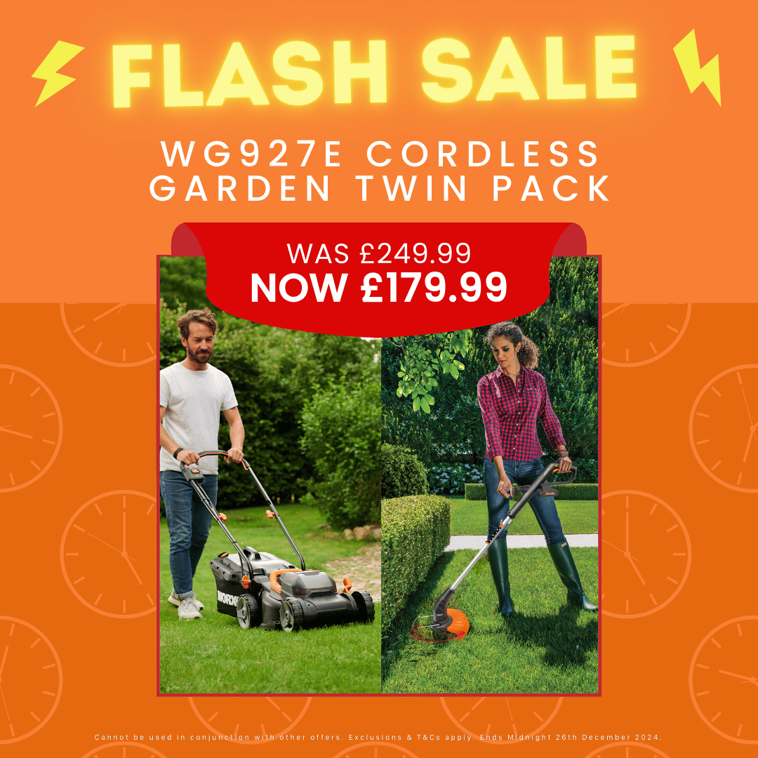 🚨 FLASH SALE 🚨 
Put down the leftover turkey and pounce quickly as these awesome Worx Boxing Day deals are only available for 24 hours! ⏰ 
Shop now and save BIG: bit.ly/3G2q2yq