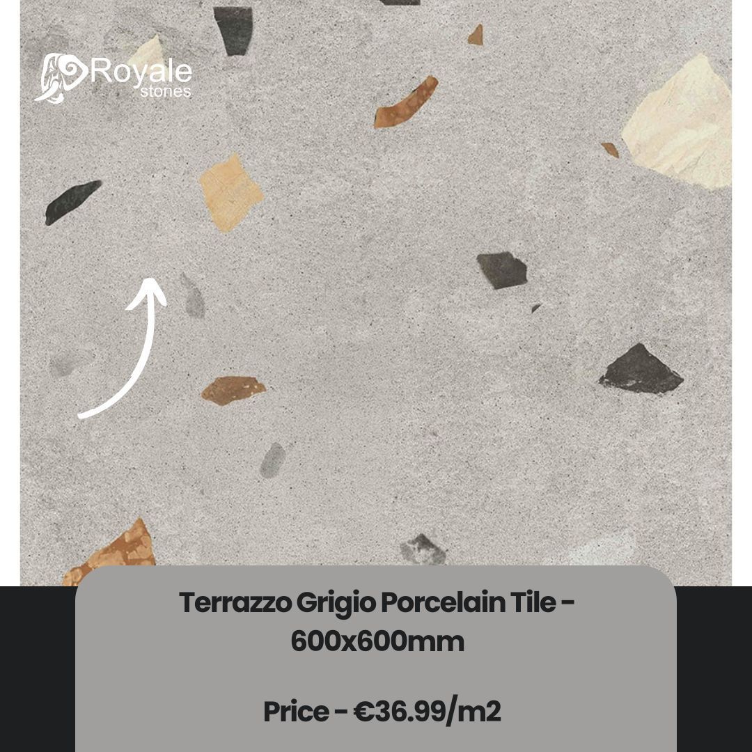 IrelandRoyale's tweet photo. Elevate your interior with the ever-popular terrazzo effect tiles from Royale Stones.

Shop now - https://t.co/qTX2z2zBKJ 

#terrazzotiles #terrazzoeffecttiles #royalestones #terrazzotiles #floortiles #walltiles #bathroomtiles https://t.co/vwsTOMgi4x
