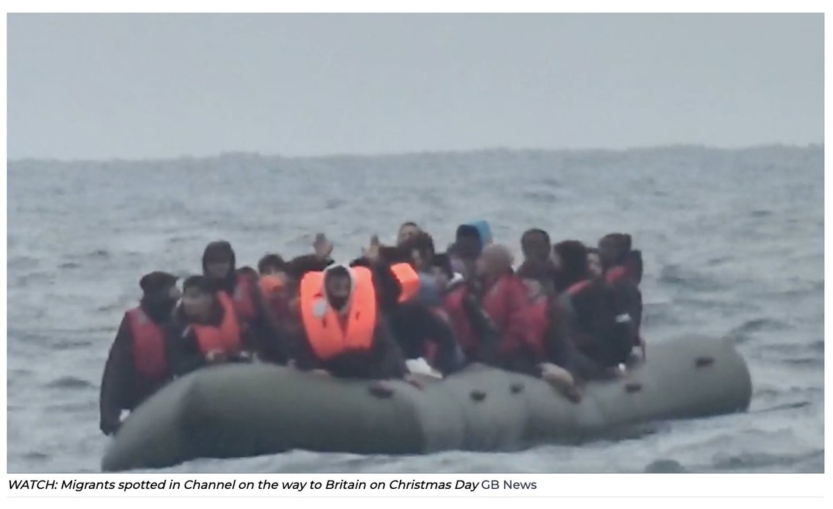 Hundreds of illegal migrants crossed the Channel yesterday, on Christmas Day. What an insult that is.

As we all know, the vast majority young males - not genuine asylum seekers, but illegal migrants. Let's use language accurately here - illegal, they are illegal.

But really,