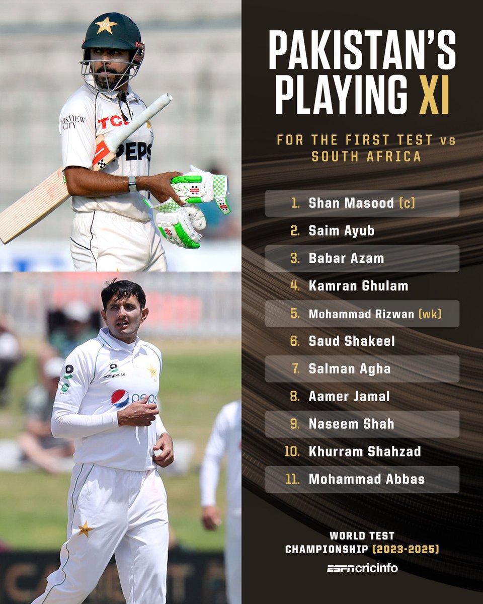 vg1793's tweet photo. @wwasay This man is a genius ❤️💯🔥 He already predicted that Babar Azam will play at the expense of Abdullah &amp; Shan Masood opening in one of his live sessions two days back.  

#SAvPAK https://t.co/iQPyFWRsy8