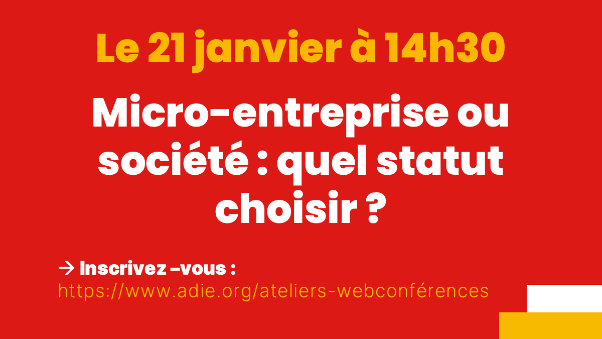 Adieorg's tweet photo. Bientôt janvier et le temps des résolutions ! Suivez nos webconférences pour développer votre activité. Voici nos 4 prochaines webconférences, animées par les équipes de l'Adie et nos partenaires. Profitez-en, c'est gratuit ! @_livementor @swapn_fr @ateliersnumetiquesgoogle https://t.co/QWZGHlA8MU