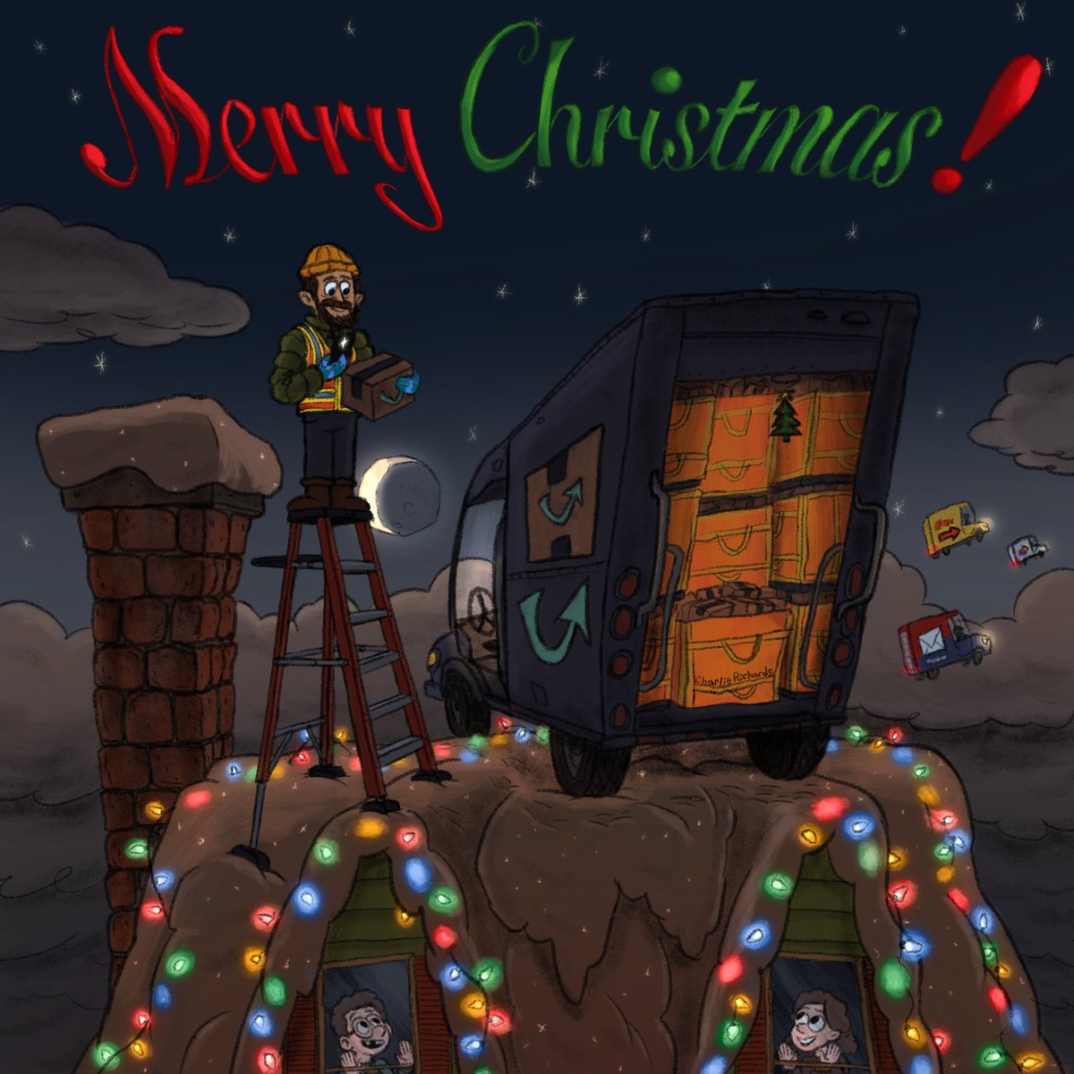 Merry Holidays, everyone! I hope y'all left out milk and cookies for the delivery drivers!
#deliverydriver