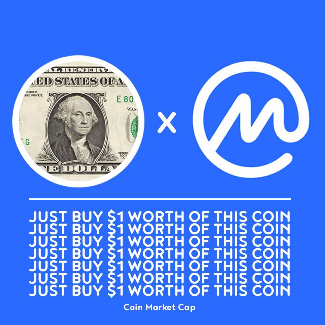 Good Morning 💸

Firstly a huge shout-out to the #1dollar community &amp; especially the Chinese community.

Last week the community stepped up and said let's get listed on <a href="/CoinMarketCap/">CoinMarketCap</a>. Funds were raised, CMC fast tracked paid! 

And now we are live ❤️

coinmarketcap.com/currencies/jus…