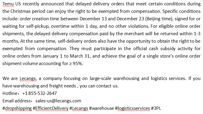Market_Lecangs's tweet photo. We are Lecangs, a company focusing on large-scale warehousing and logistics services. If you have warehousing and freight needs , you can contact us.
Hotline:+1 855-532-2647
Email address:sales-us@lecangs.com
#dropshipping #EfficientDelivery #Lecangs https://t.co/UhbK1MaSG9