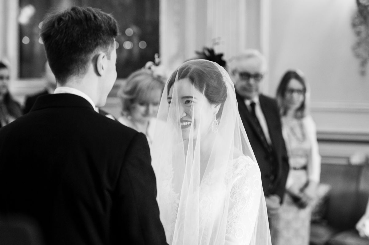 I have a real soft spot for brides wearing veils through the ceremony. #weddinginspiration #groom #weddingdecor #weddingseason