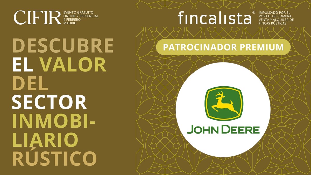¡Tenemos grandes noticias! 🎉

Anunciamos que <a href="/JohnDeere/">John Deere USA</a>  se suma como patrocinador del CIFIR 2025 🌱🚜
Líderes en maquinaria agrícola, comprometidos con un futuro más sostenible. 

Inscríbete 👉 zurl.co/itaib
📅Fecha: 4 de febrero 2025