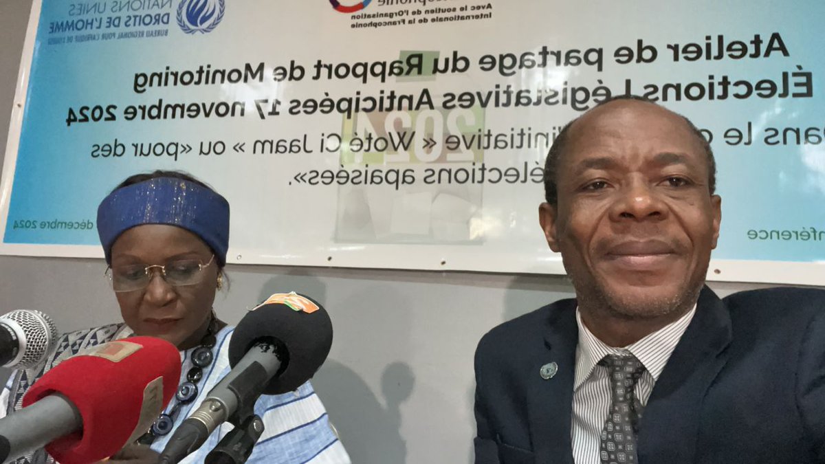 Partage aujourd'hui du rapport de la commission nationale des droits de l'homme du Sénégal sur l'observation des droits de l'homme durant l'élection législative du 17 novembre 2024
