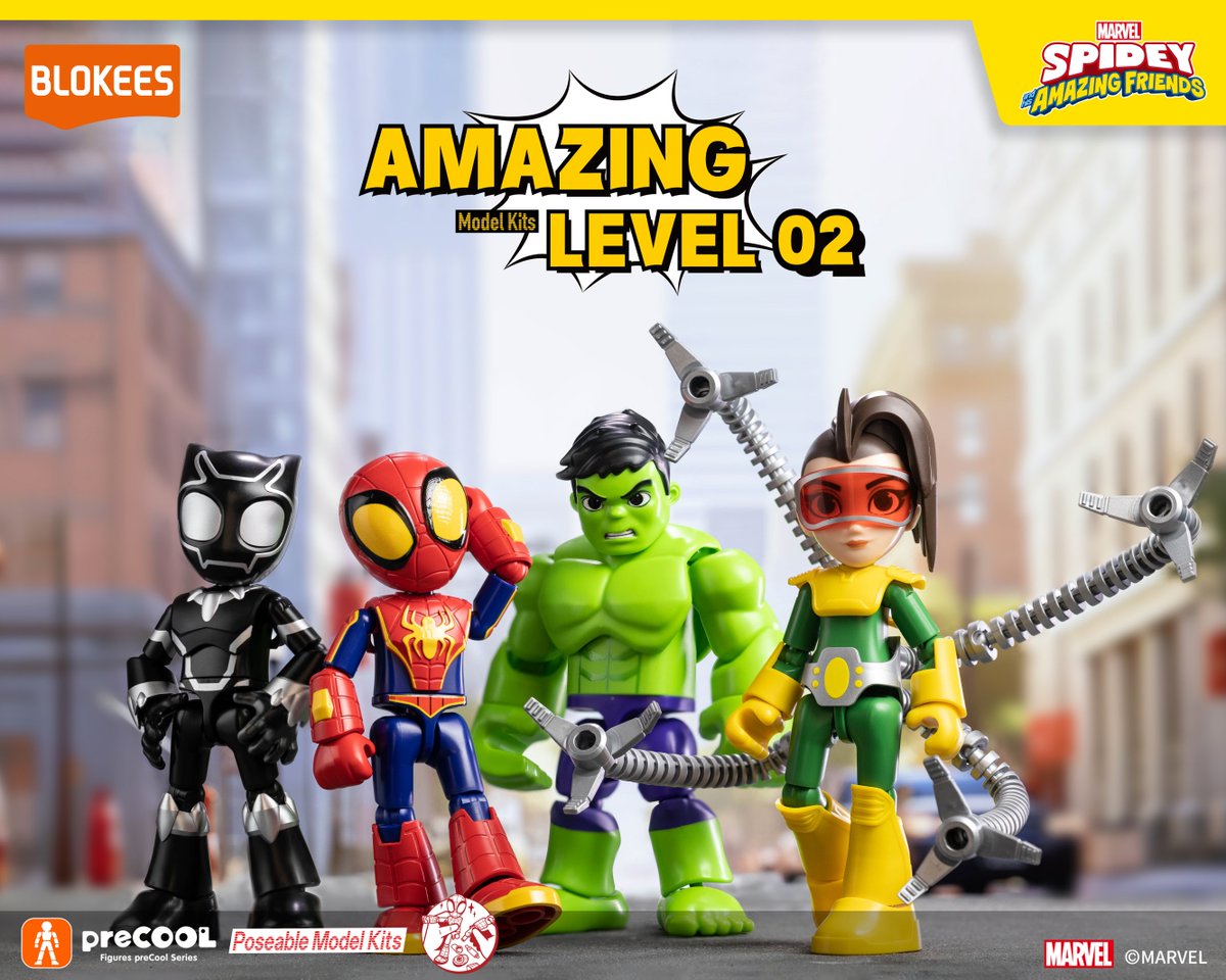 Introducing Blokees Marvel Amazing Level 02! Build Spider-Man in