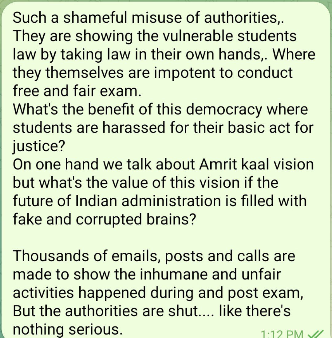 RohitKu66808506's tweet photo. @PMOIndia @NitishKumar @nitin_gadkari @AmitShah @iChiragPaswan @INCBihar @yadavtejashwi @dm_patna @News18Bihar @the_hindu @pbhushan1 @PrashantKishor @SonuSood @aajtak @ABPNews @indiatvnews @HMOIndia 

#bpscViolence 
#BPSCReExamForAll #violencebyBiharsarkaar https://t.co/CpOAH7ceYJ