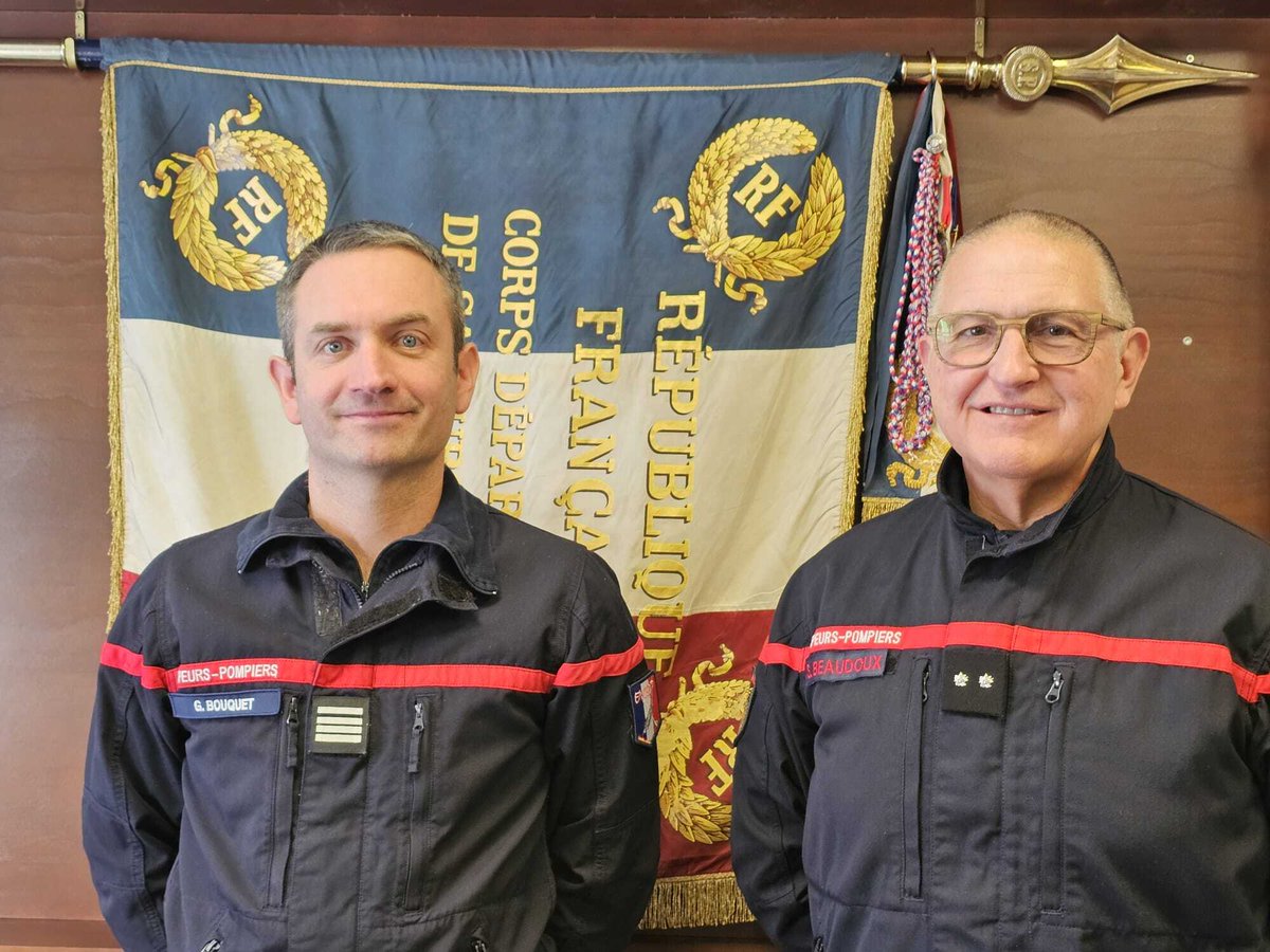 Le Service départemental d'incendie et de secours du Doubs est heureux d'avoir accueilli Guillaume Bouquet, élève colonel de l'Ensosp qui a passé 3 semaines en immersion aux côtés du contrôleur général Stéphane Beaudoux.