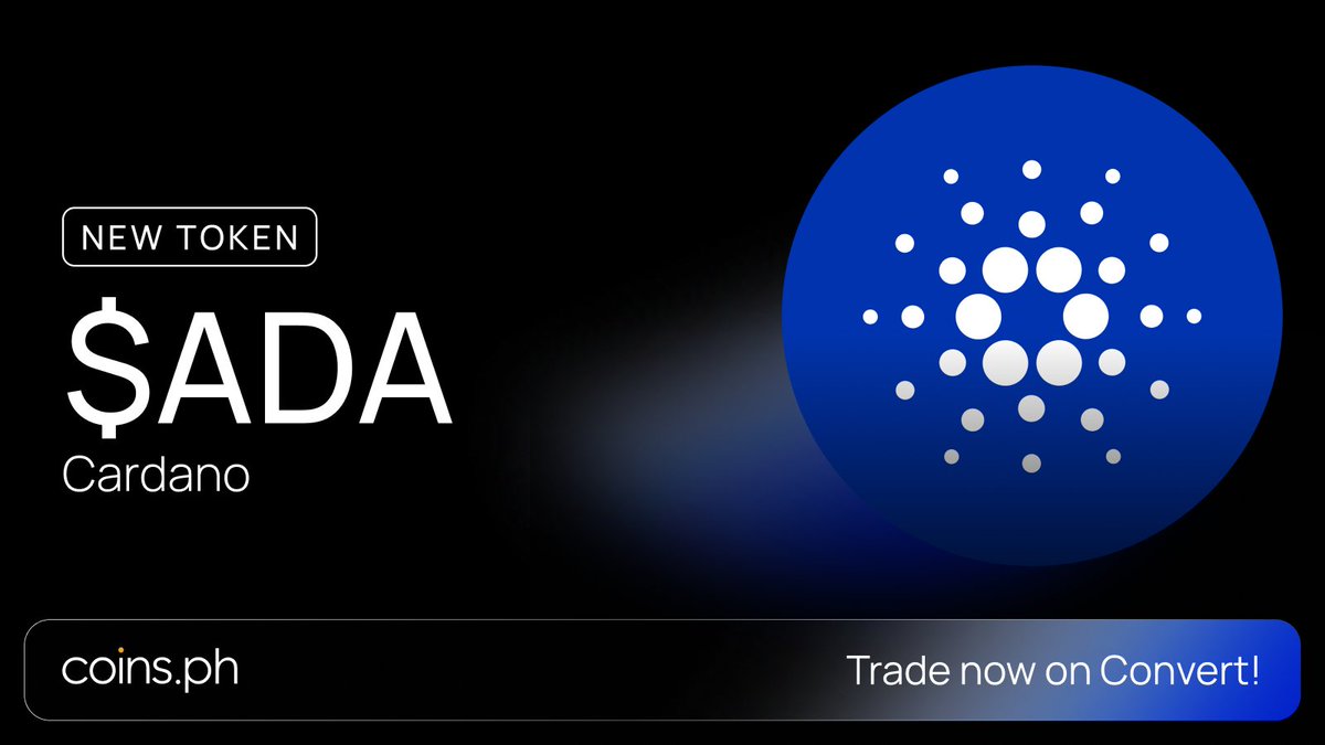 New Token Alert: $ADA (@Cardano) Sign up now and trade over 130 tokens! 👉  https://t.co/b4qJ3udOAI