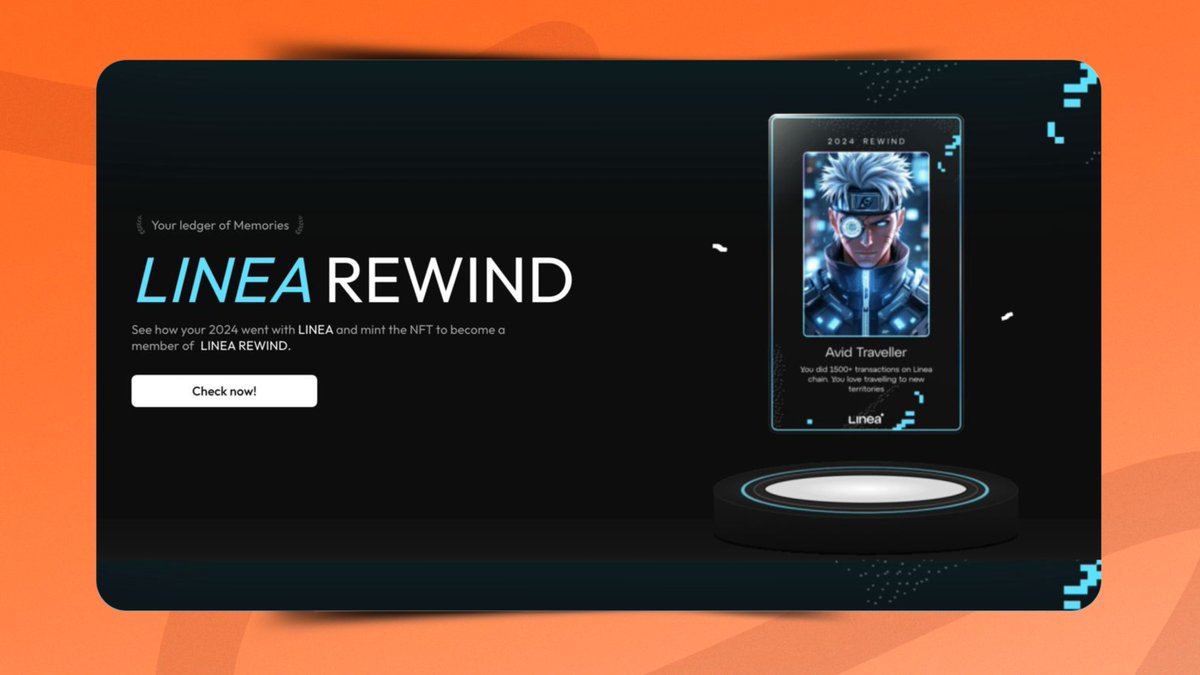 Abrahamchase's tweet photo. So, @LineaBuild just launched its rewind feature, which allows you to view your entire Linea interaction in one spot.

Are they gathering all the data for their upcoming airdrop? I think it's imminent.

You can check your total LXP, LXP-L, total transactions, gas saved, and more.

Link: https://t.co/ehErYJWLLI

You can paste your address and review your stats here.

These (LXP, LXP-L) cannot be earned now, so the decision is nearly final until they launch LXP-W next LOL.

Let me know how much LXP and LXP-L you have accumulated.