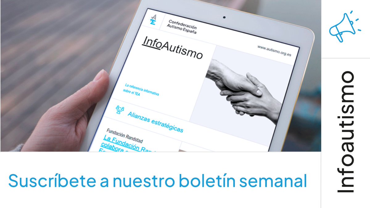 ¿Se está acabando el año y aún no estás suscrito a nuestro boletín #infoAUTISMO, la referencia informativa sobre el #autismo? Hazlo ahora y recibe cada semana en tu correo electrónico todo la actualidad sobre el #TEA 👉 autismo.org.es/suscripcion-bo…