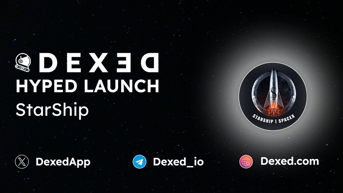 dexed_eth's tweet photo. π₯#ETH HYPED LAUNCH
StarShip $SSHIP - https://t.co/0yj1MWNCPs #SSHIP
π CA : 0x68a82c8A65E2E02e217F9BaAf304C8D565f7FB59
π Chart : https://t.co/JEjYH9GrA3
β°ββ€ Trade with @DexedApp Powered by $DEXED token https://t.co/LAjqf4EtyD