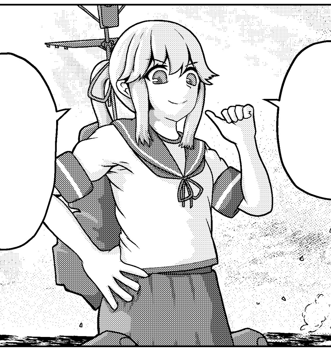 #薄雲進水日 
はじめて描いた薄雲は冬コミで出る新刊だしなんなら原稿まだ描いてるところ 