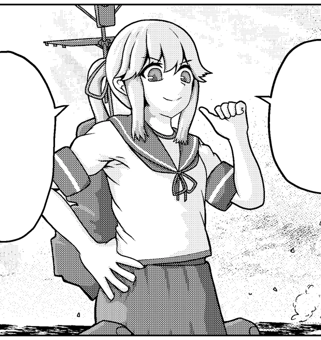 #薄雲進水日 
はじめて描いた薄雲は冬コミで出る新刊だしなんなら原稿まだ描いてるところ 