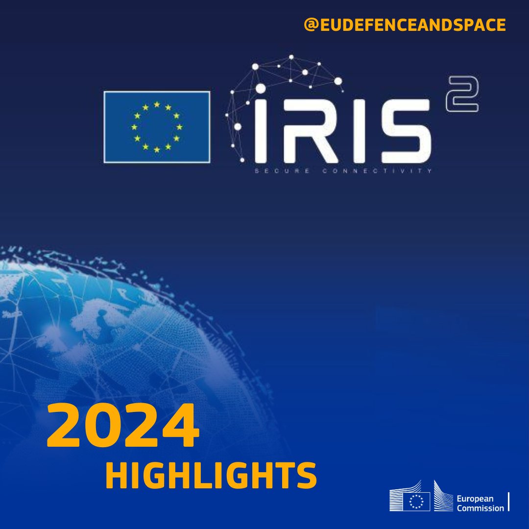 The latest flagship of the #EUSpace programme, IRIS² Satellite Constellation, will connect Europeans and the World, securely. 🌐🛰️ 

At the end of 2024 we reached a significant milestone in making this state-of-the-art connectivity system a reality. ⤵️