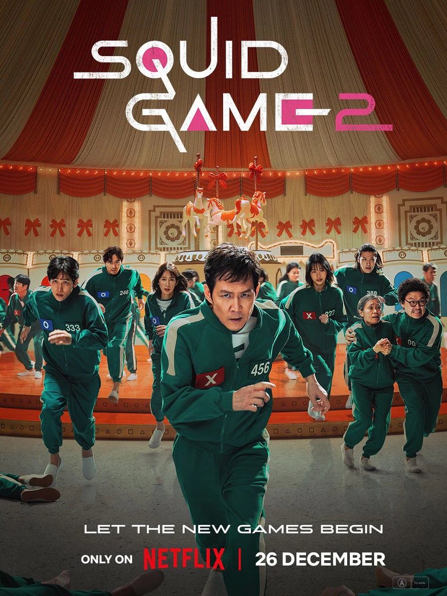 PopBase's tweet photo. ‘Squid Game’ Season 2 is now streaming on Netflix. https://t.co/FoG8CYDGr7