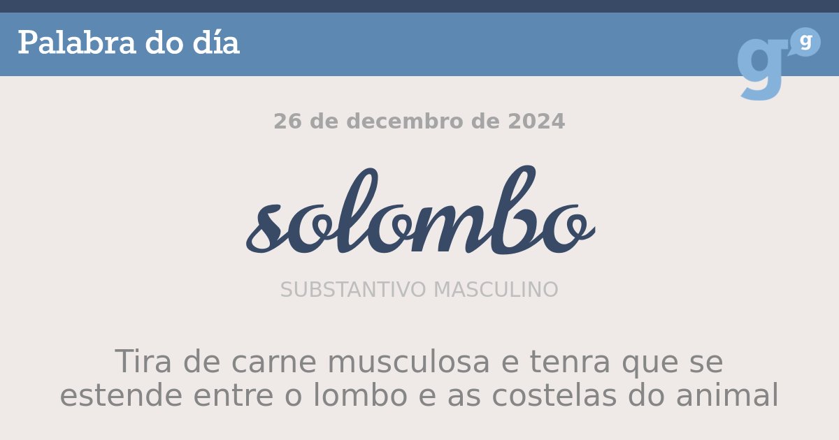 PortalPalabras's tweet photo. A quen non lle presta un #solombo á pementa un día de festa. #palabradodía @G_PernasCora - https://t.co/RnnxAfyLzc https://t.co/JZRPxzNiRv