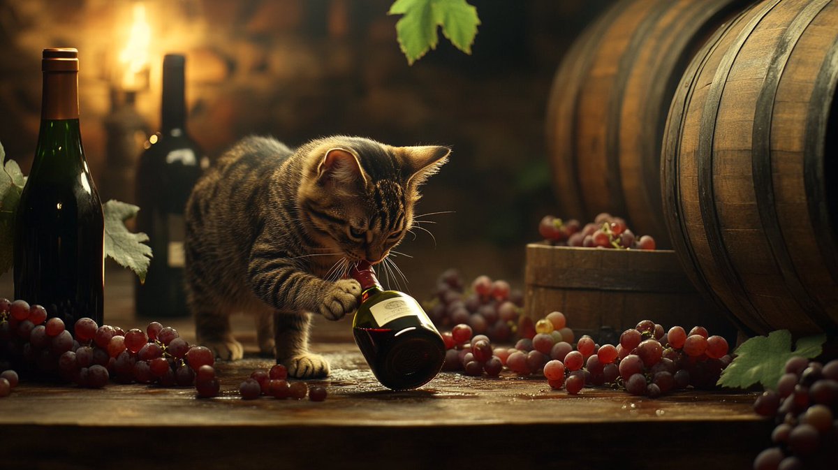 odyssey61734339's tweet photo. 「ワインを嗅ぎ分ける猫にゃ!」 "A cat sniffing out the wine!" #WineCat #CuriousCat https://t.co/nfVIu5MiJx
