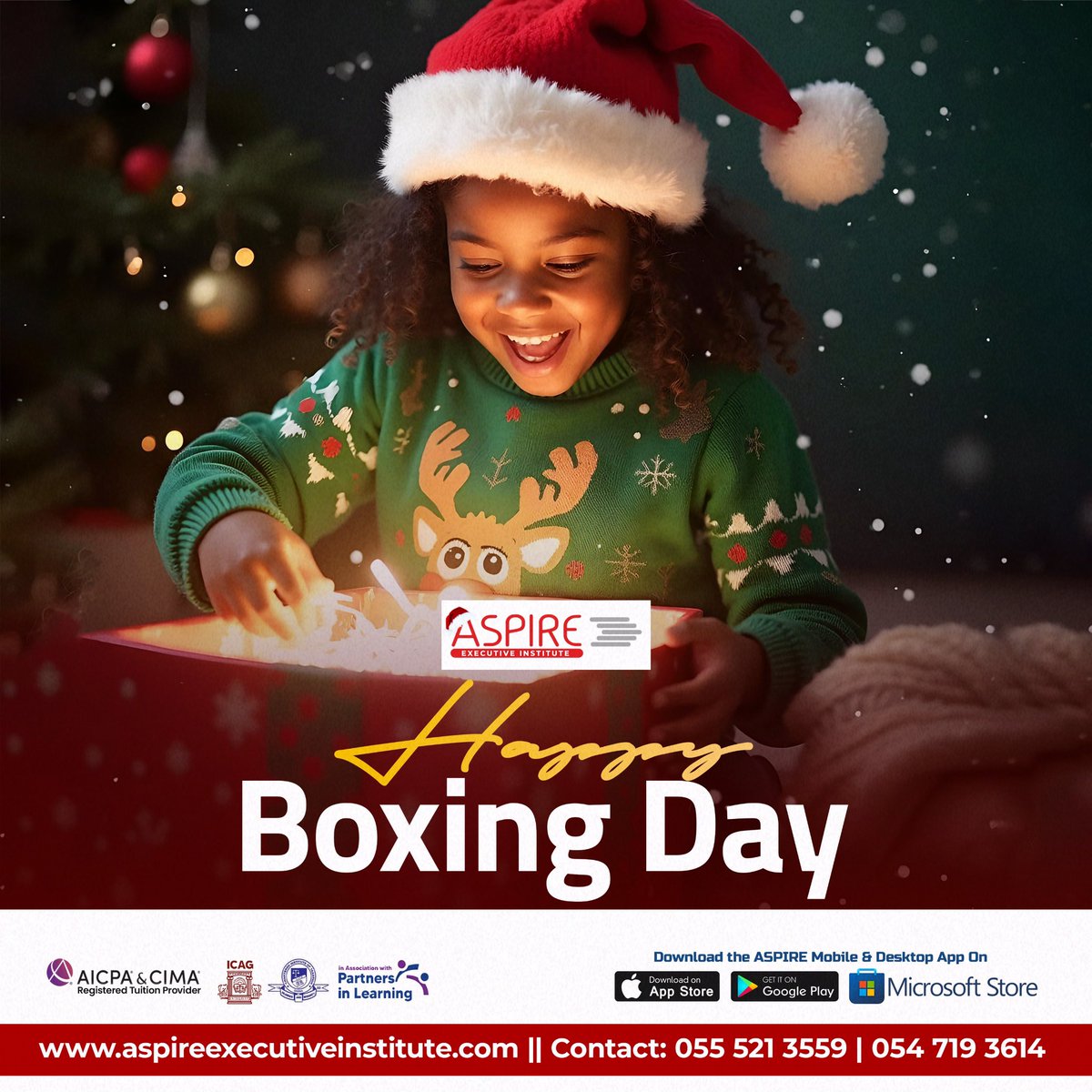 Aspire_inst's tweet photo. Wishing you a wonderful Boxing Day! May your day be merry and bright.

#Aspire #boxingday #merry #holidays #wonderful https://t.co/CeiVwCen9V
