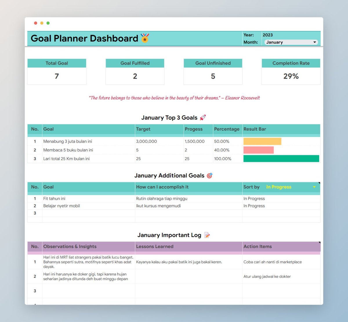 AfraSpace's tweet photo. Barangkali kamu lebih suka planner yg berbasis Google sheet kayak gini, bisa dapatin di https://t.co/yZBww8zhuD https://t.co/NptWCpRtfI