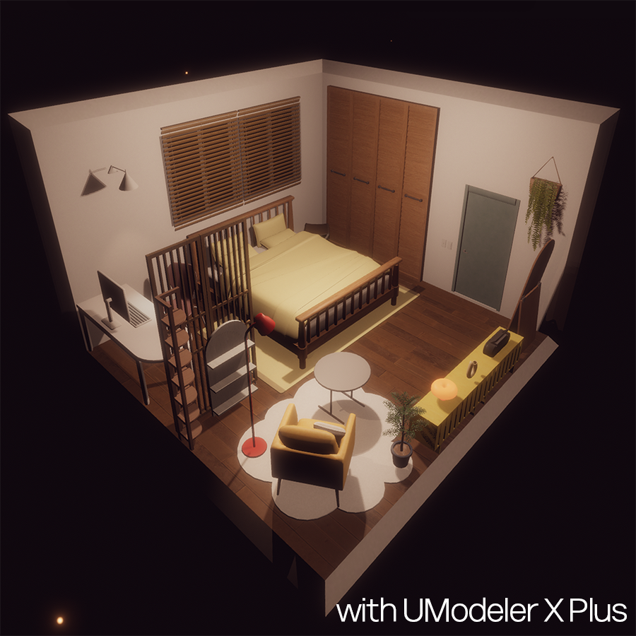 UModeler's tweet photo. โจ The Warm Dream Room is now available with a 50% discount!
Experience a NEW heartwarming room in the Asset Store.
Don't miss this chance to create your dream space at half the price! ๐ธ
๐ Unity Asset Store: https://t.co/itjVkWInlL
#UModelerX #GameDev #Unity3D #3DModeling #madewithunity