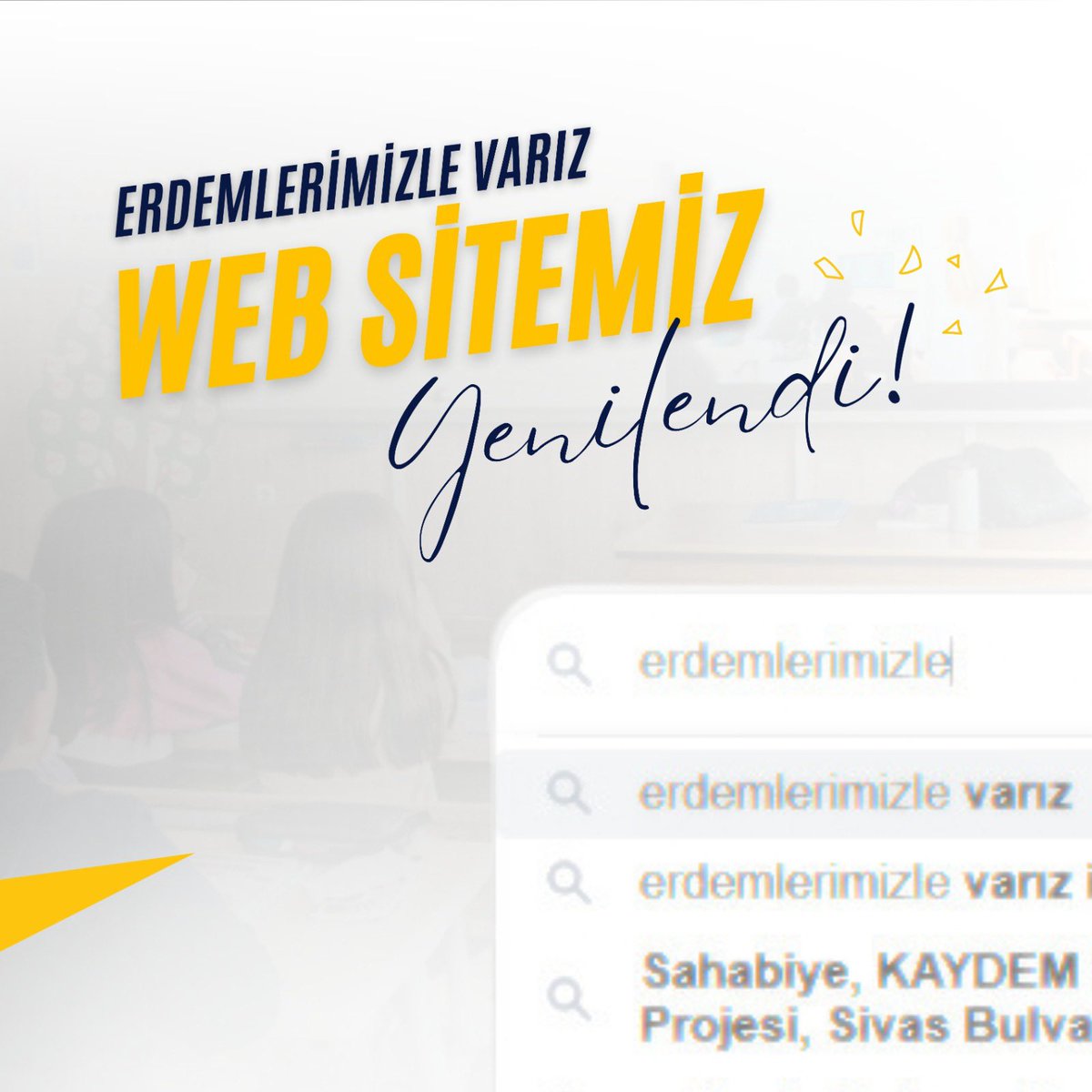 kayserierva38's tweet photo. Web sitemiz yenilendi📢
Erdemlerimizle Varız Projesi’nin uygulama adımlarına ait materyaller, proje çıktıları ve uygulama görsellerinin yer aldığı web sitemize;
✅ https://t.co/FlelbrLsHi ✅ adresinden ulaşabilirsiniz.
#erdemlerimizlevarız #ervaprojesi #erdemlerimizlevarızprojesi https://t.co/cZZ6oOECZU