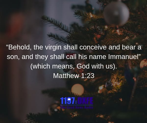DXFE1197's tweet photo. "Amid the busy season of Christmas sales, gifts, and business, let us not forget the true reason for this celebration: Jesus, our Emmanuel—God with us."
#DXFEGoodNewsRadio #ChristmasReflectionl #GodWithUs #Immanuel https://t.co/gnIuOwk8eD