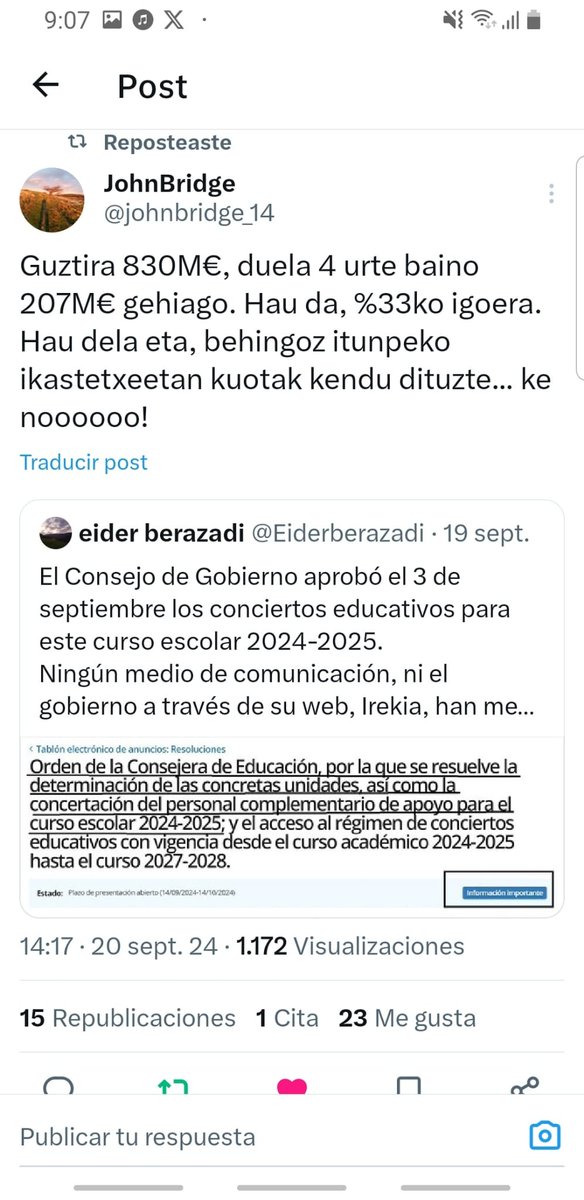 Efectivamente. Pero el descenso en Gipuzkoa es mas acentuado en la red privada concertada. 
En los últimos 6 años ha perdido un peso de un 1,19% en la etapa infantil respecto a la red publica.
Y en paralelo ha visto aumentada su financiación publica un 33% en los últimos 4 años.